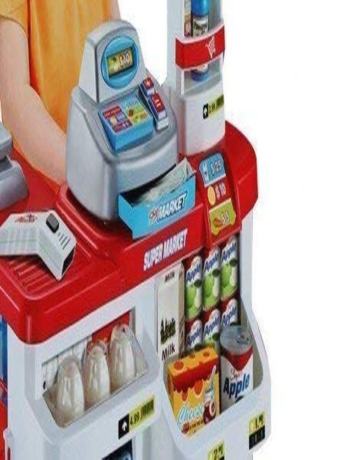 RAHU Kids Role Pretend Playset Big Size Supermarket kit for Kids Toys with Shopping Cart and Sound Effects | Kitchen Set Kids Toys for Boys and GirlsX - Image 1